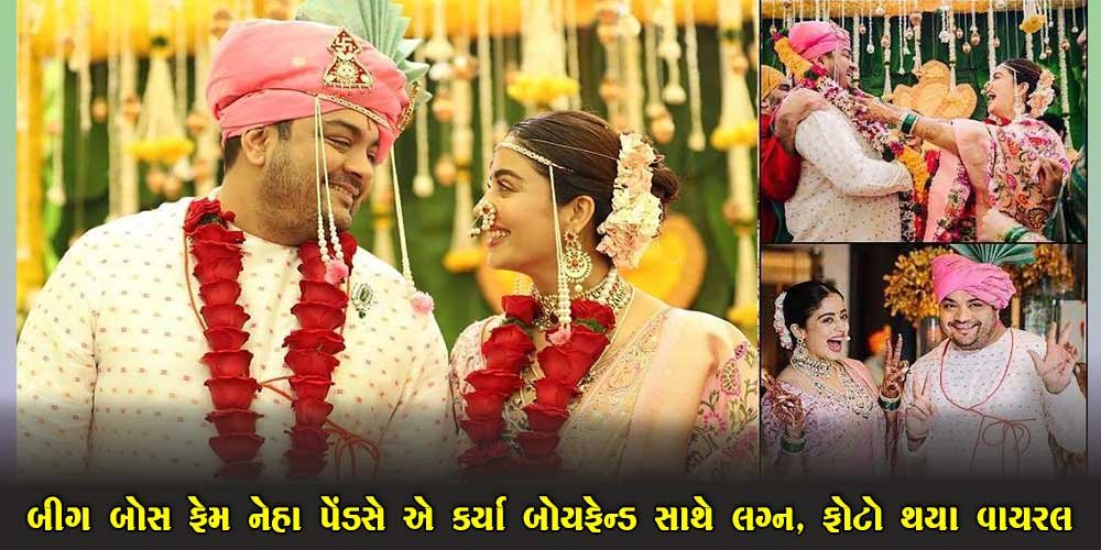 બિગ બોસ ફેમ નેહા પેંડસેએ પોતાના બોયફ્રેન્ડ સાથે કર્યા લગ્ન…  લગ્નના ફોટા અને વિડીયો થયા વાયરલ…